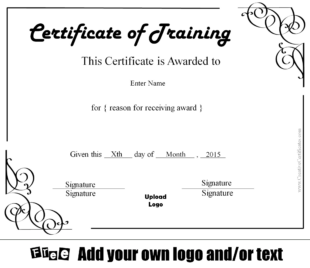 Software Training Certificate Template Sample