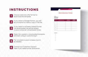 editable maintenance work instruction template​ pdf example