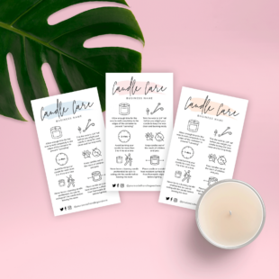 free printable candle care instructions template​ excel example