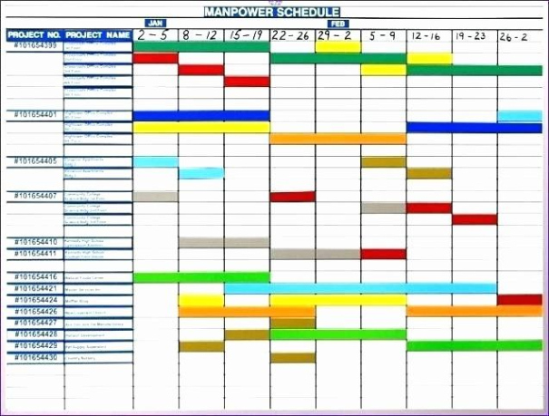 Blank Master Production Schedule Template Doc Sample