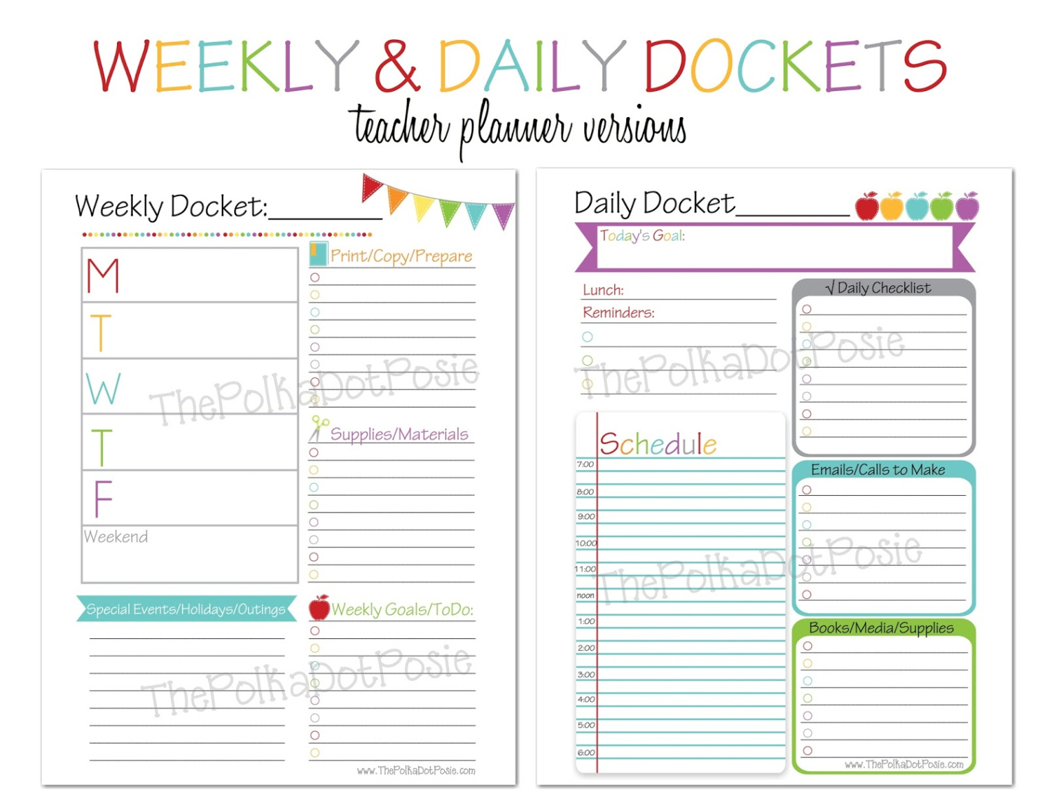 Blank Weekly Teaching Schedule Template Pdf Example